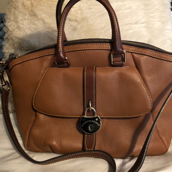 Dooney & Bourke Samba Satchel in Saddle Brown - Picture 1 of 7